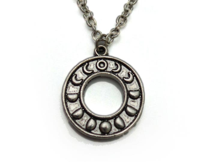 Moon Phase Charm Necklace