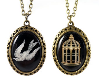 Bioshock Infinite Bird/Cage Necklace
