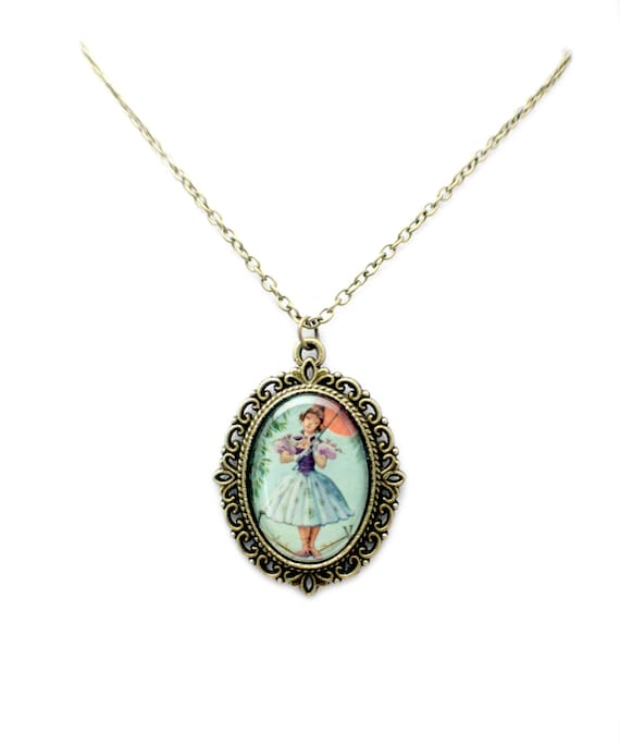Haunted Mansion Parasol Girl Necklace