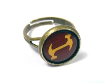 Stonecutters Bronze Adjustable Ring