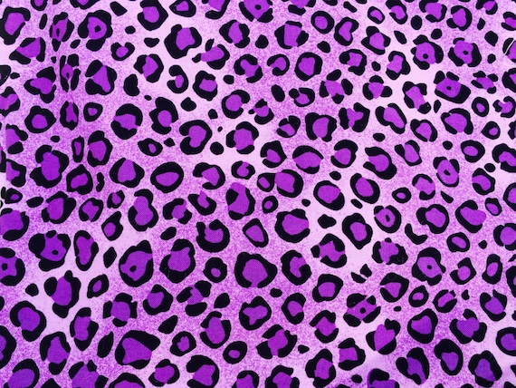 Items similar to Purple Leopard Print Fabric, Cranston Fabric, VIP, 44