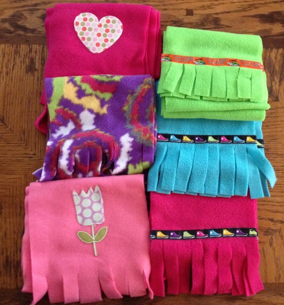 Items similar to Children's fleece scarves. on Etsy