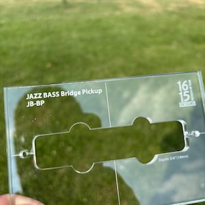 Jazz Bass Acrylic Router Guitar Pickups Templates - 1615 designs