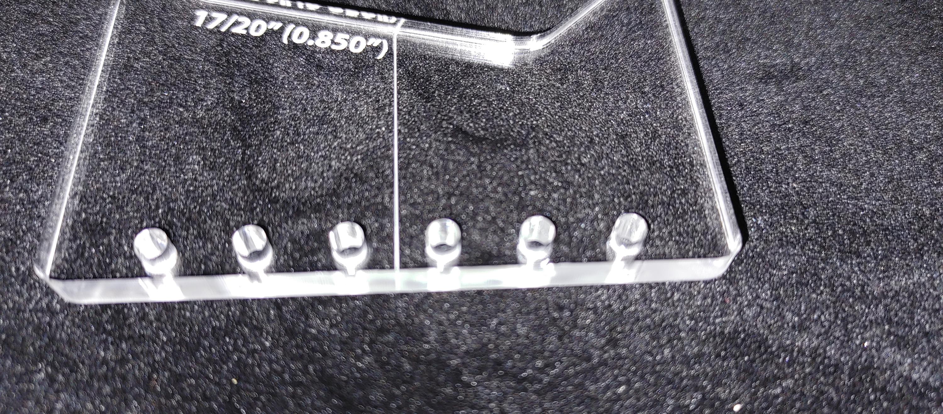 Telecaster Guitar Router Template Acrylic Router Templates for Telecaster Guitar Bridge Pickups - 1615 ...