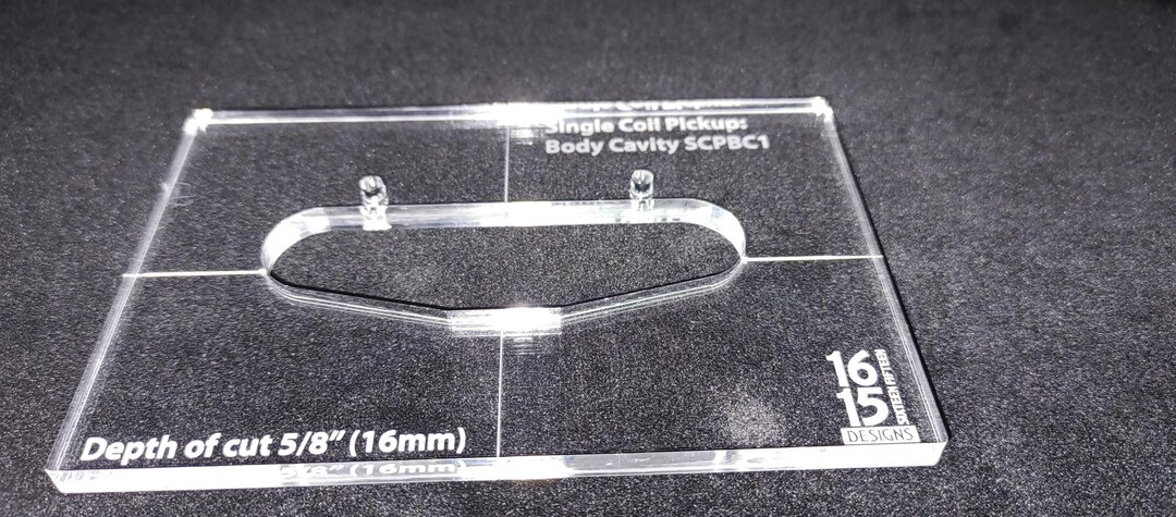 Acrylic Router Templates for Single Coil Guitar Pickups - 1615 Designs ...