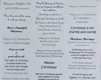 Imprima suas próprias mensagens de Natal