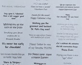 print your own Holiday card sentiments