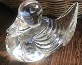 Gorgeous Waterford Lead Crystal Duck Clear Finely Detailed