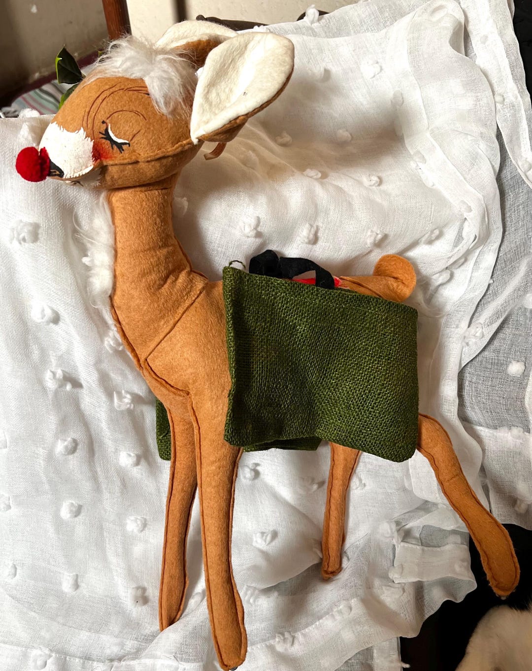 Giant Size 19” Annalee Mobilitee Doll Rudolph Clarice Reindeer 1971 - Etsy