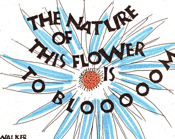 Card T011 Blooooom -- Alice Walker