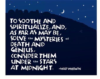 Card T033 Under the Stars at Midnight -- Walt Whitman
