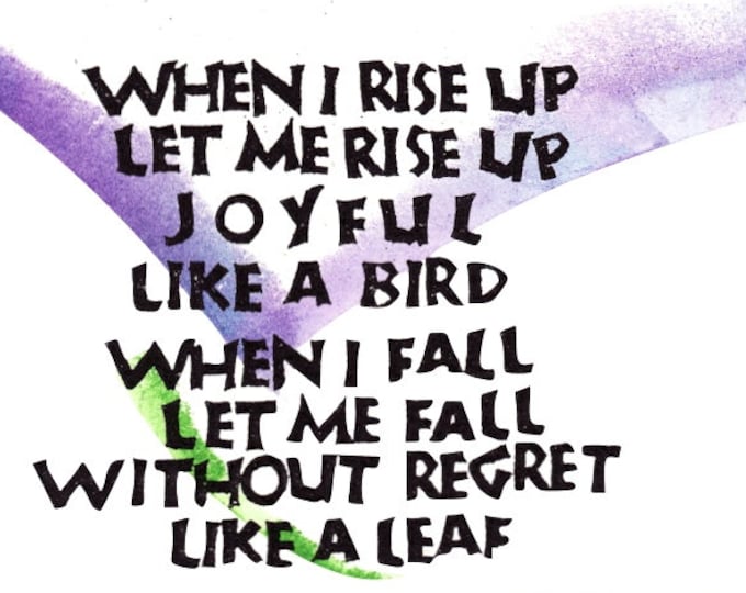 Card W004 Rise and Fall -- Wendell Berry