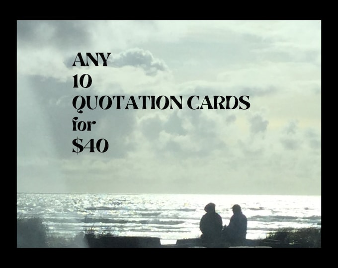 Any 10 Quotation Cards