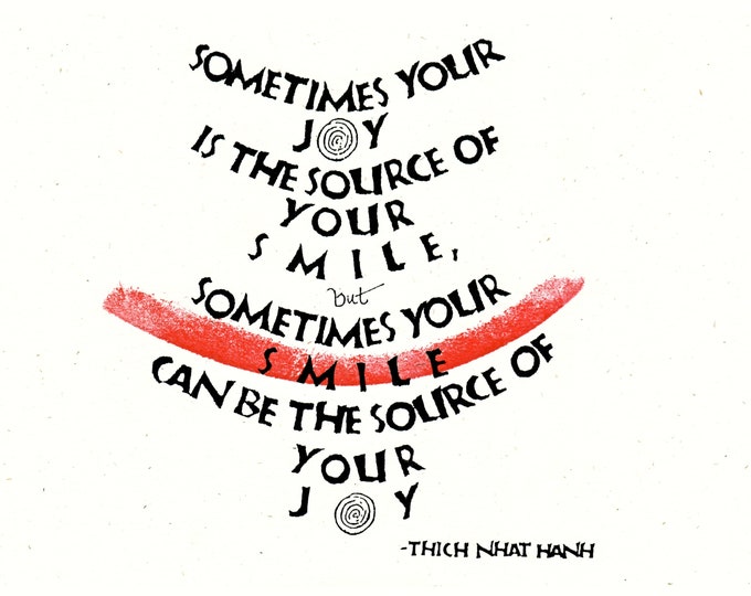 Card S007 Your Smile -- Thich Nhat Hanh