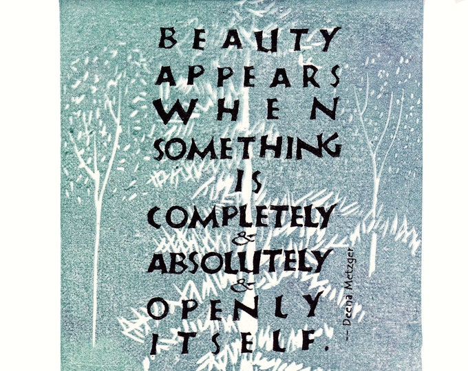 Card B004 Beauty Appears -- Deena Metzger