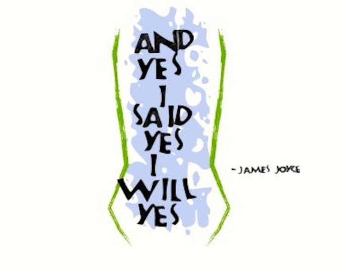 Greeting Card Y008 Yes I Said Yes -- James Joyce