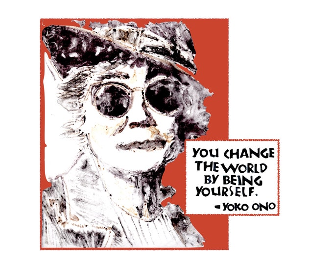 6 Card Set Y010 Being Yourself -- Yoko Ono
