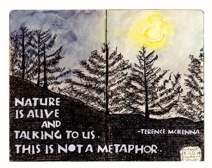 Card N005 -- Nature Is Alive -- Terence McKenna