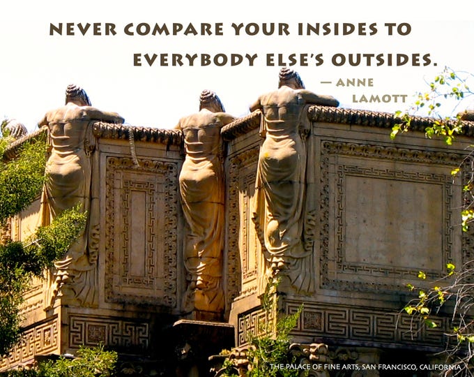 Card N007 Never Compare -- Anne Lamott