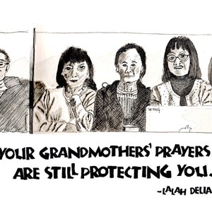 Juego de 6 tarjetas Y012 — Oraciones de tus abuelas -- Lalah Delia
