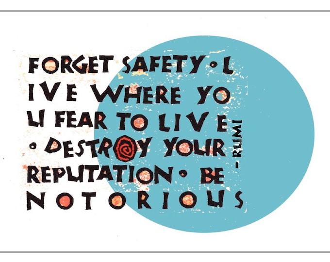 Print P066 Forget Safety (Blue) -- Rumi