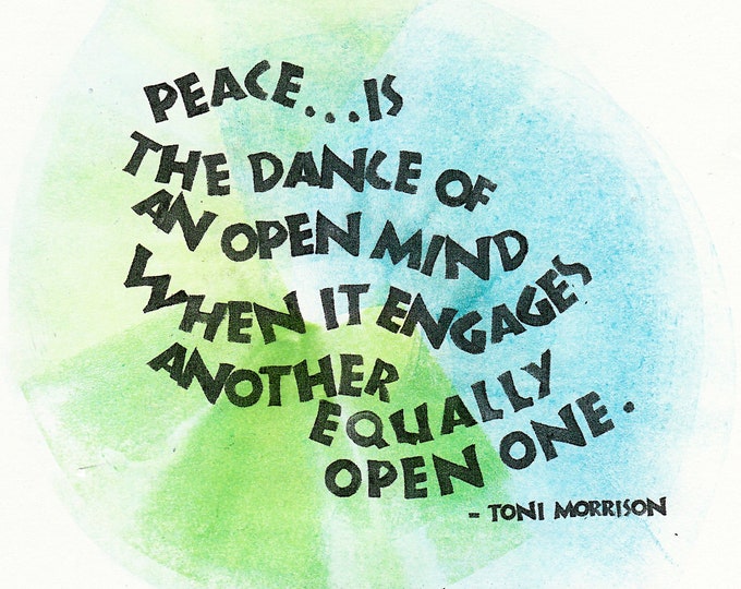 Print P052 Peace Dance -- Toni Morrison