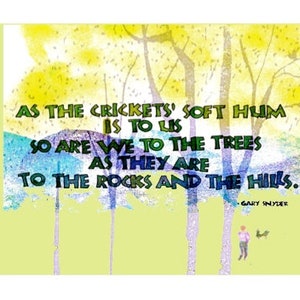 Card A008 Crickets&#39; Soft Hum -- Gary Snyder