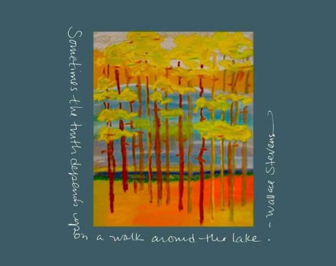 Card S013 A Walk Around the Lake -- Wallace Stevens