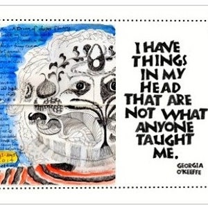Card I022 Things In My Head -- Georgia O&#39;Keeffe