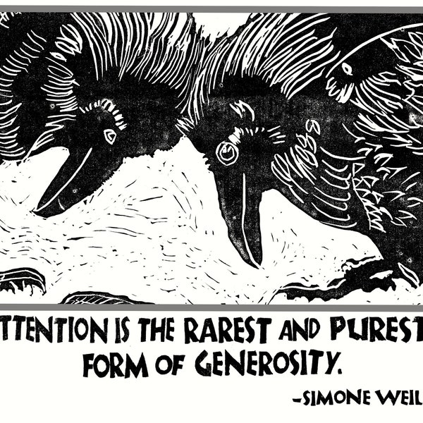 Card A021 Attention -- Simone Weil