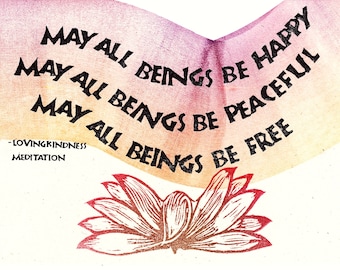 Card M001 May All Beings -- Lovingkindness Practice