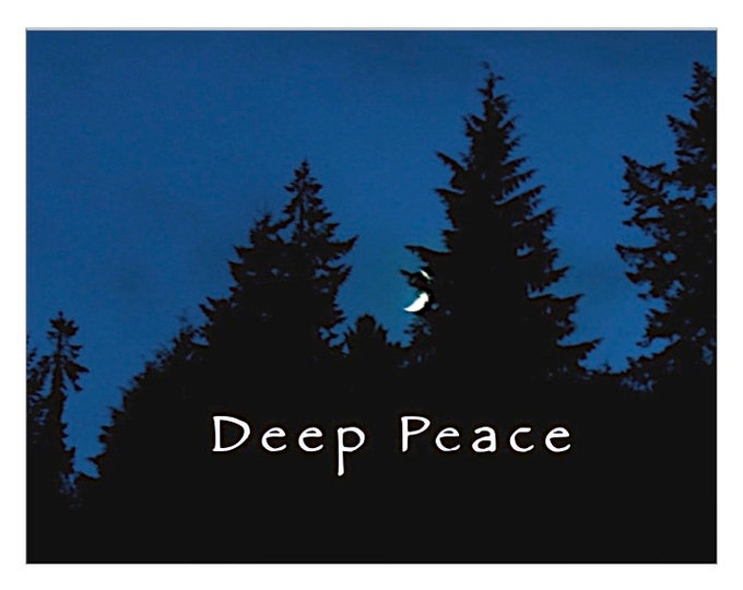 6 Card Set D004A Deep Peace Blue -- Celtic Tradition