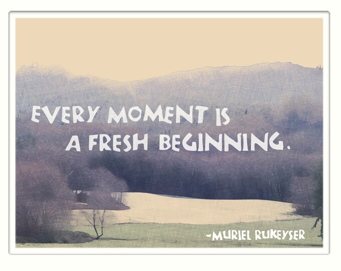 6 Card Set E007 A Fresh Beginning -- Muriel Rukeyser