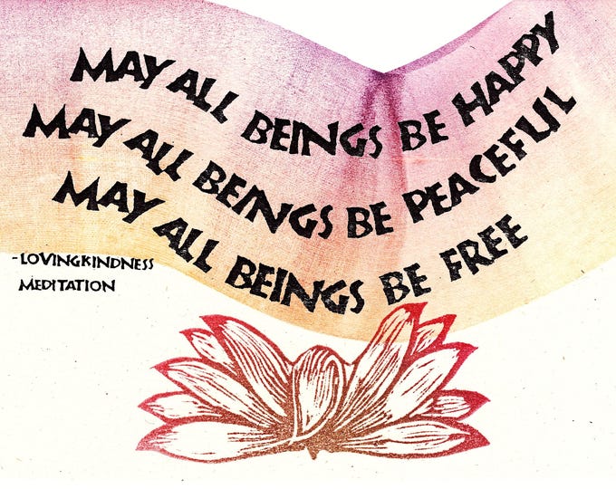 Print P102 May All Beings -- Lovingkindness Practice (Buddhist)