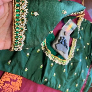New Soft Silk Saree with maggam work blouse, gift for her, designer saree