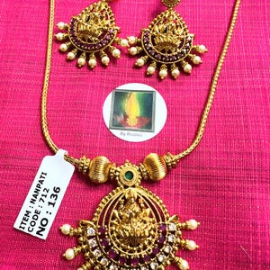 Beautiful Indian choker necklace set, original high quality Stones Set,Ruby and emerald necklace, gift for her