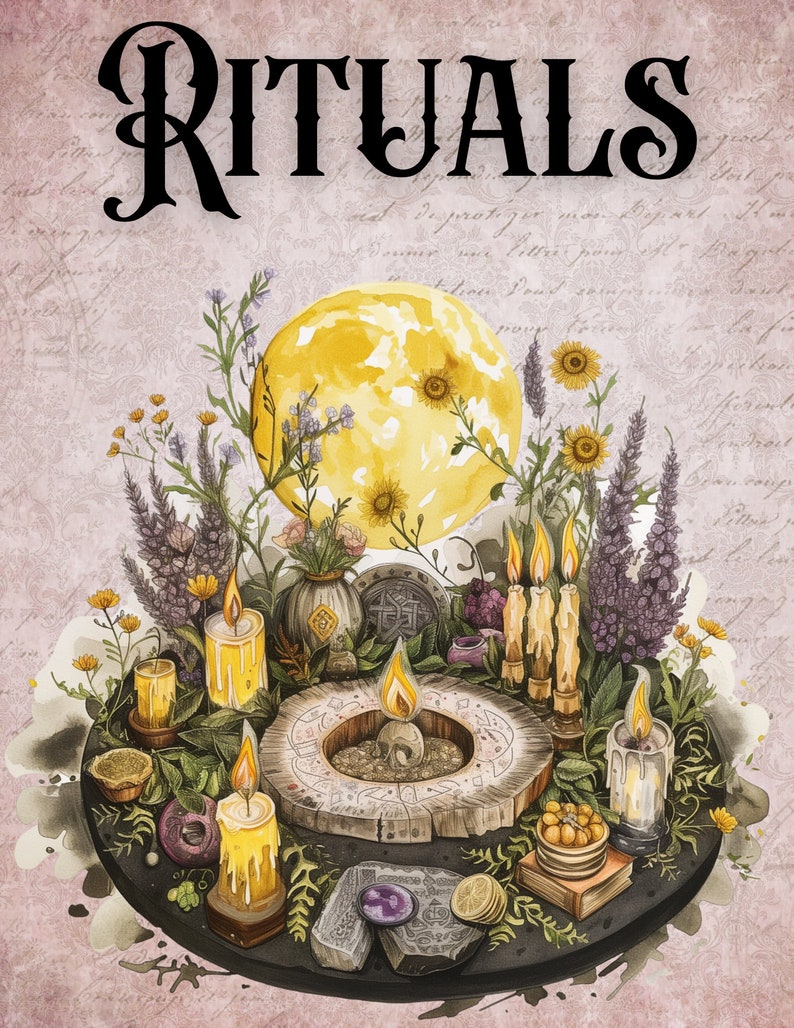 Printable Book of Shadows Pages: Witchcraft Grimoire (digital Download ...