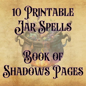 10 Printable Jar Spells