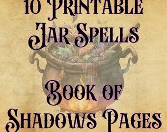 10 Printable Jar Spells