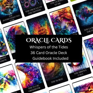 Baraja de Oráculo Susurros de las Mareas - Descarga digital