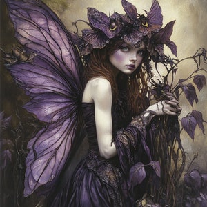 The Twilight Faerie - Digital Wall Art Print | High-Quality PNG | Fantasy Art for Home Decor | Instant Download