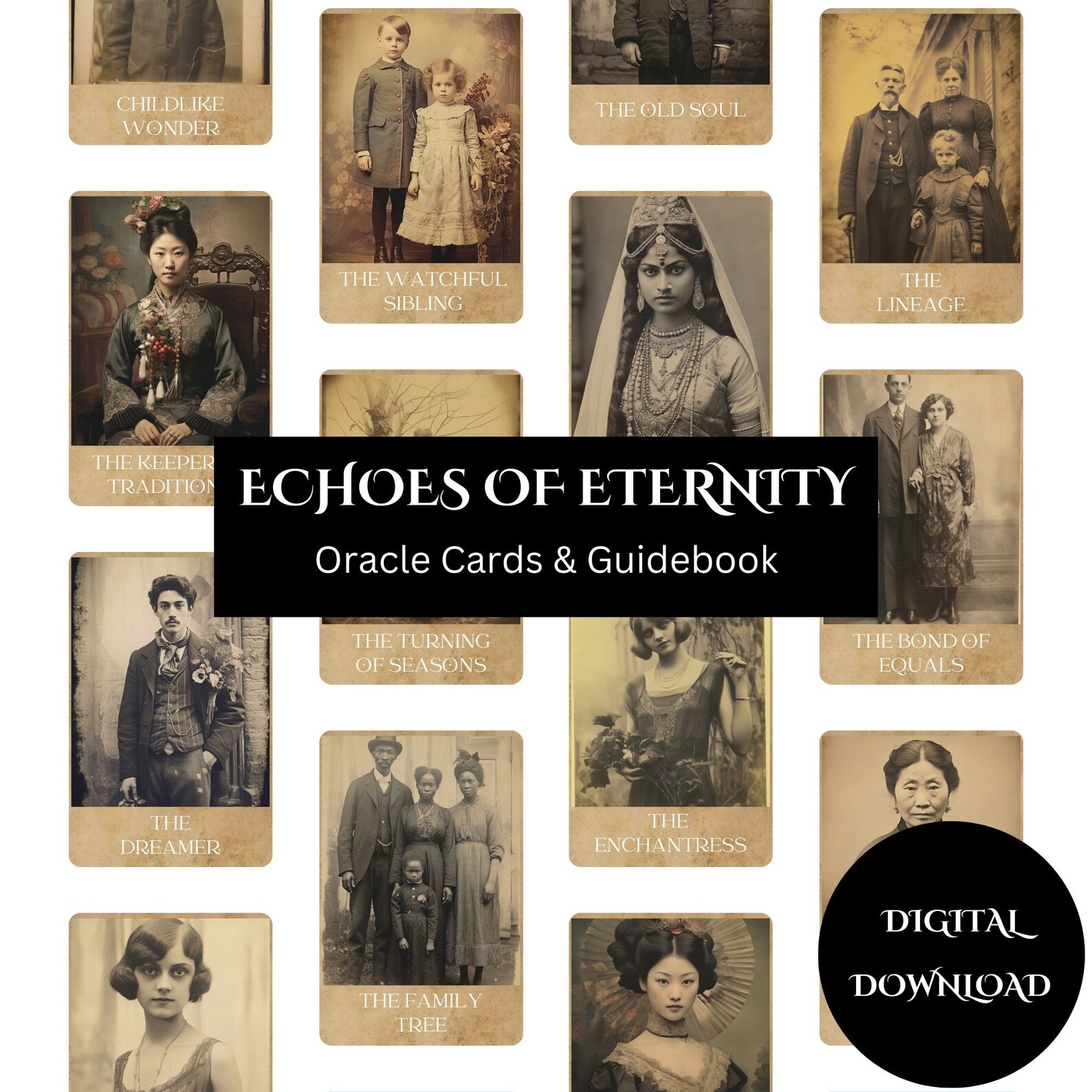 Echoes of Eternity Oracle Card Deck 44 Card Digital Download