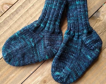 Hand-Knit Baby Socks