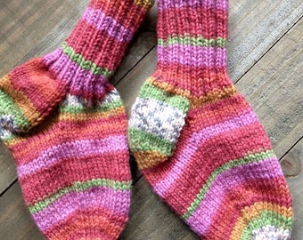 Hand Knit Baby Socks