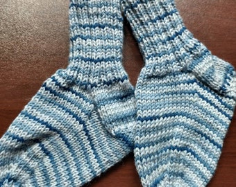 Hand-Knit Baby Socks