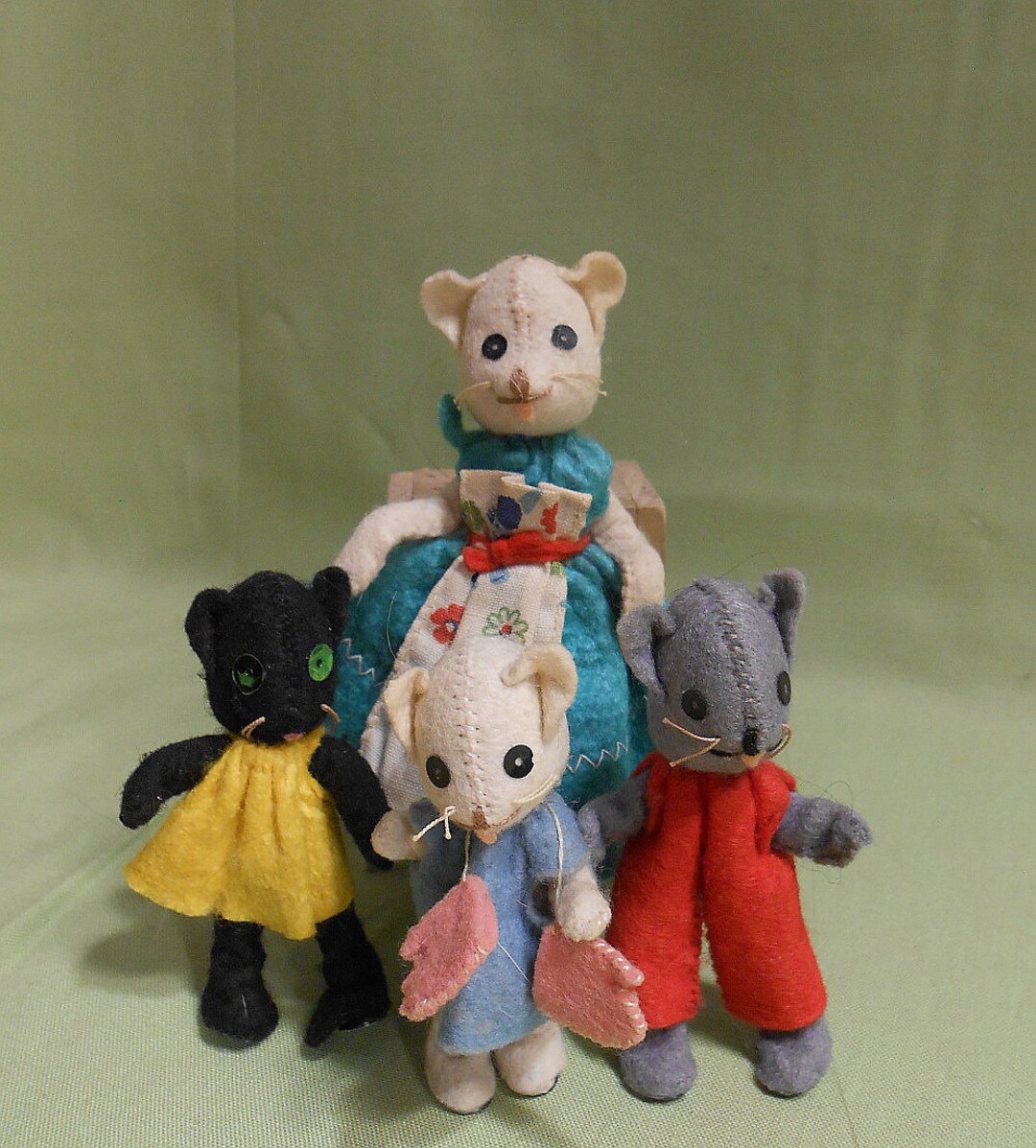 Vintage BAPS Germany Three Little Kittens Lost Their Mittens Etsy