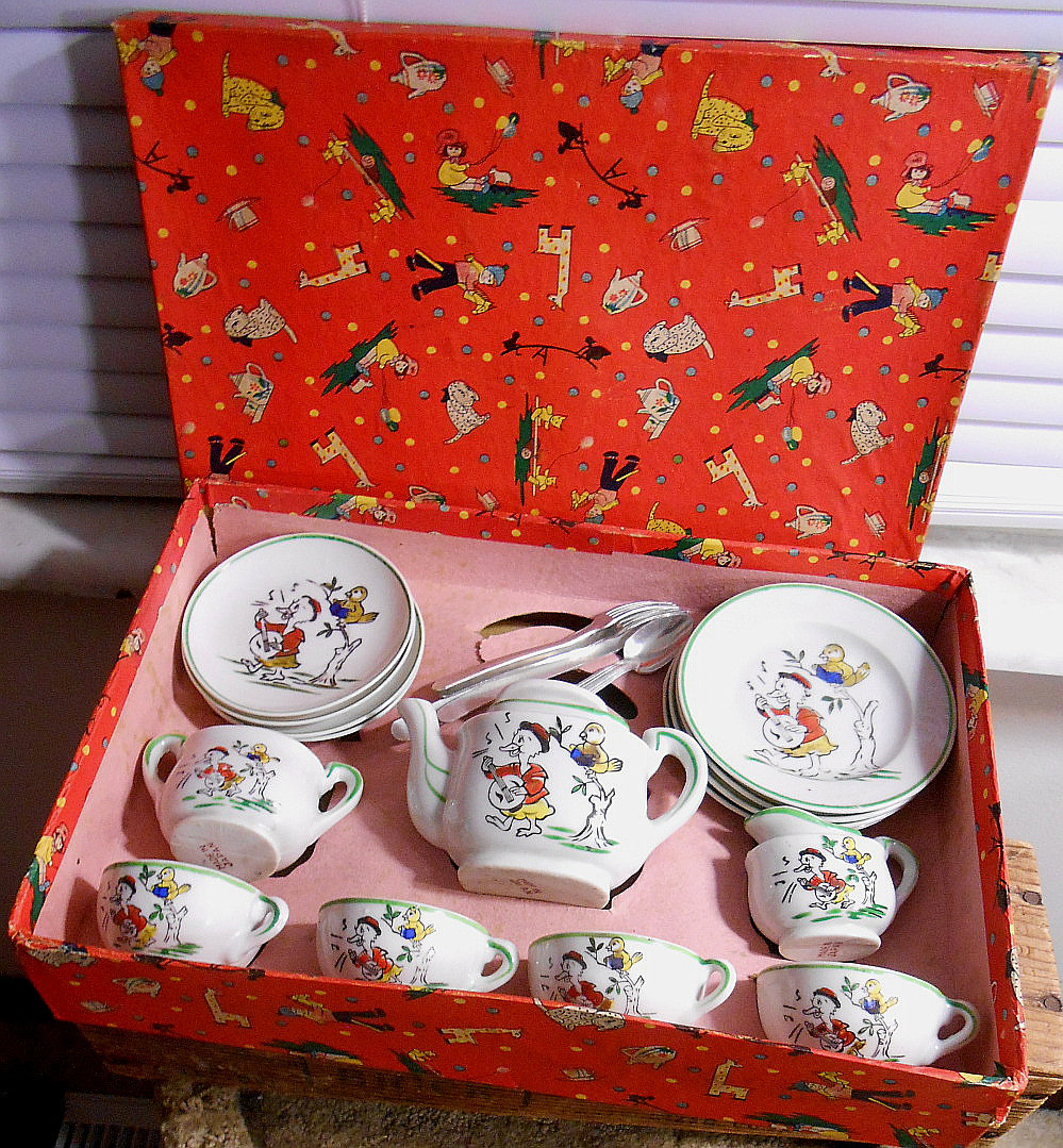 1930's Vintage Japan Children's Tea Set Boxed Etsy