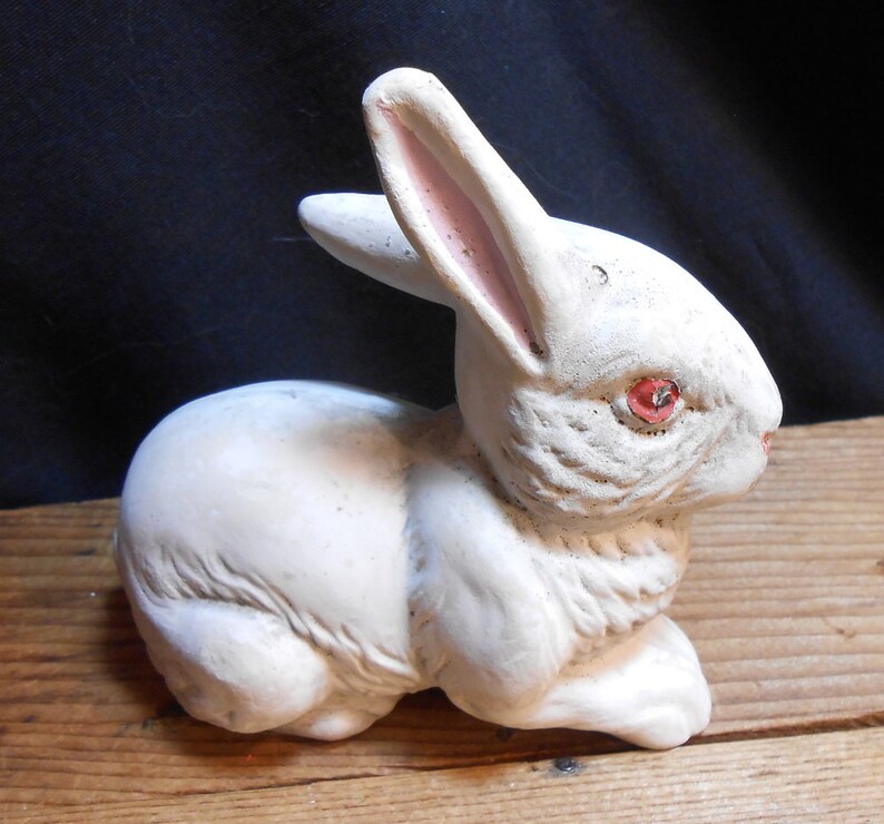 Sweet Vintage German Papier-mache Easter Bunny Rabbit