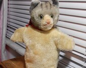 Vintage Mohair 50 39 s Steiff Tabby Cat Puppet