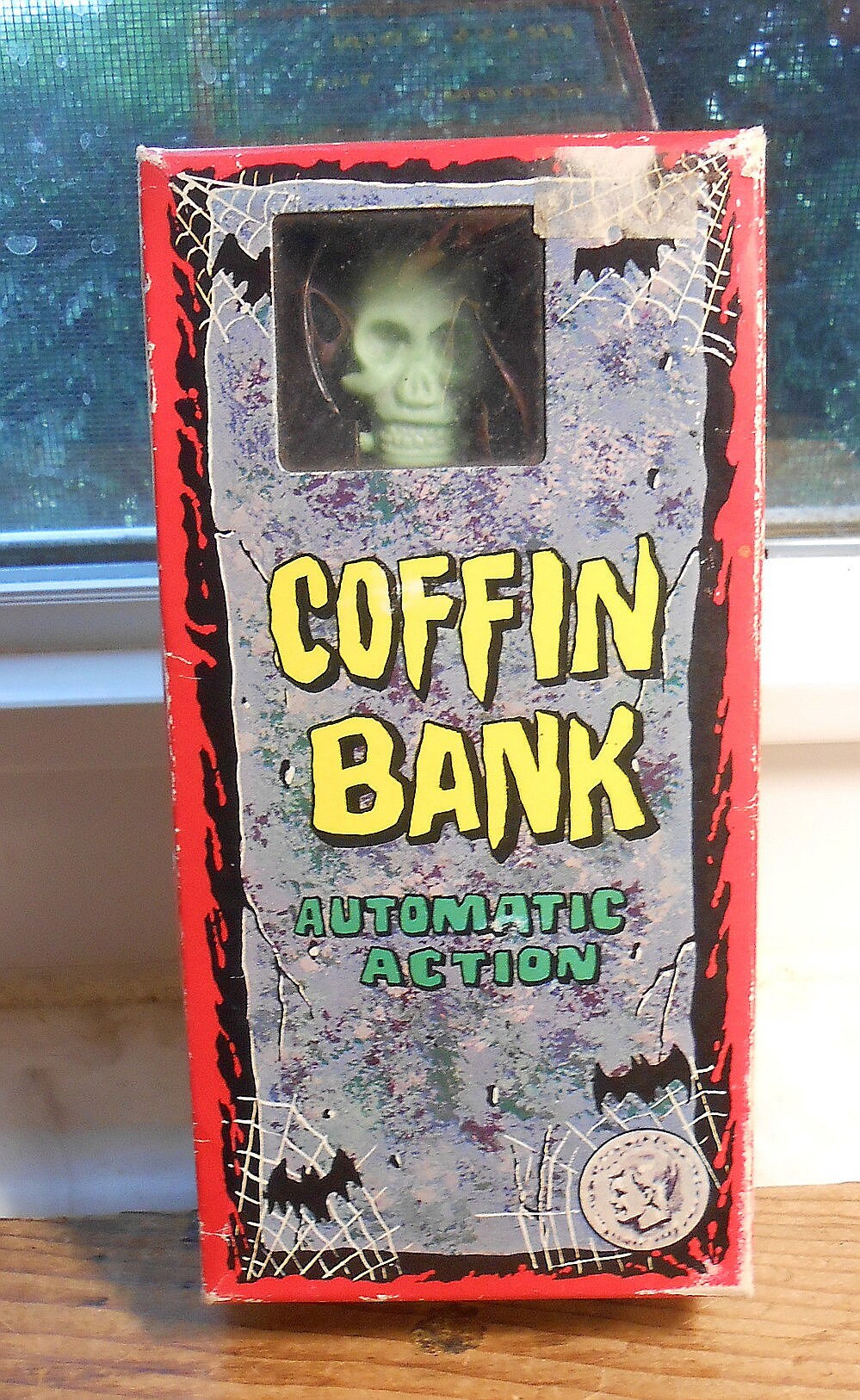coffin bank toy